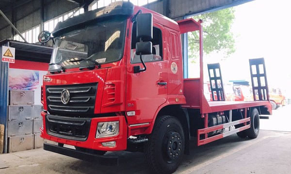 国六东风华神F5单桥平板运输车