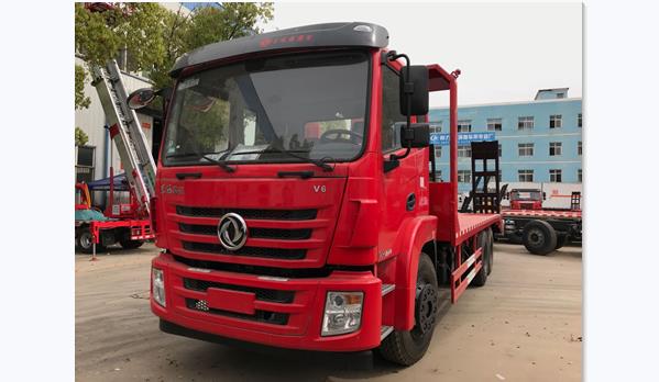 国六东风锦程后八轮平板运输车