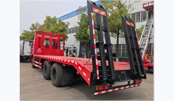 国六东风锦程后八轮平板运输车