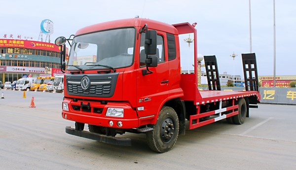 国六东风天锦单桥平板运输车