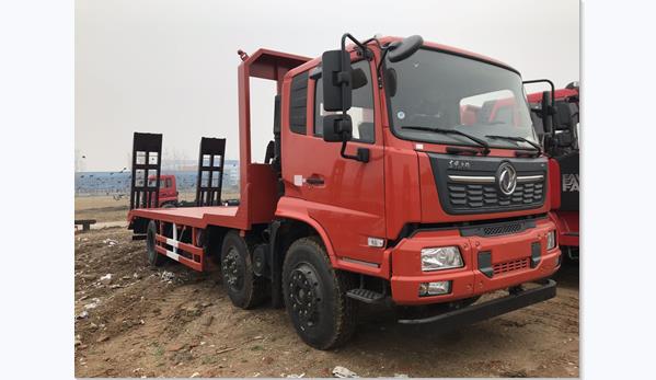 国六东风天锦小三轴平板运输车