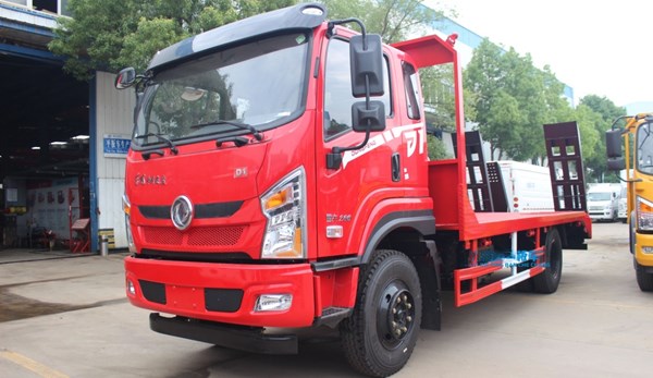 国六东风专底D1单桥平板运输车