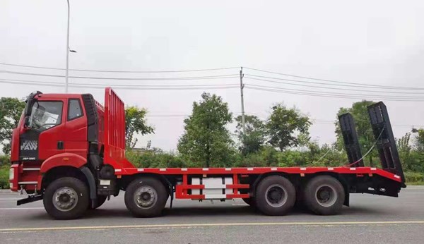 国六解放J6前四后八平板运输车