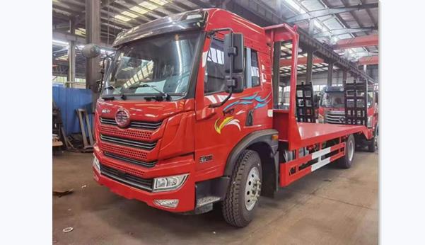 国六解放龙V单桥平板运输车