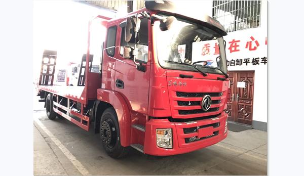 国六东风锦程单桥平板运输车