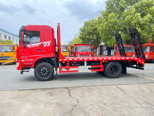 12吨挖机拖板车 大地平板车